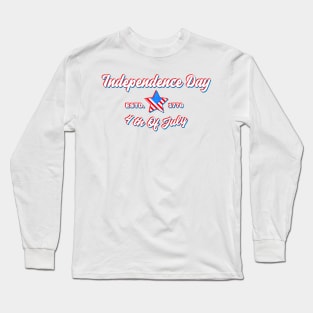 Independence Day US 4th July 1776 American Long Sleeve T-Shirt